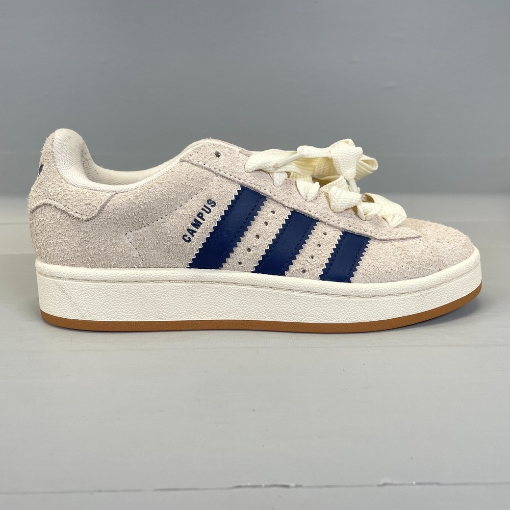 Adidas Campus 00s Shoes Youth Size 4.5 Beige Suede Lace Up Casual Sneakers